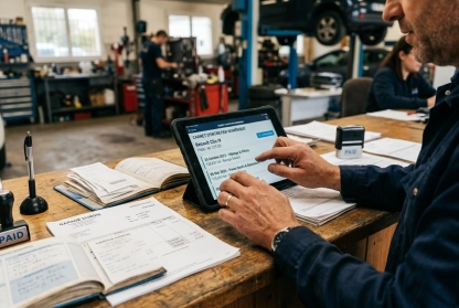 Vérification du carnet d'entretien et des documents avant achat d'une voiture d'occasion